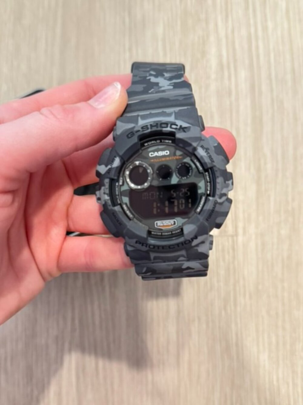 Casio G-Shock GD-120CM Gray Camo Digital Watch NWT
